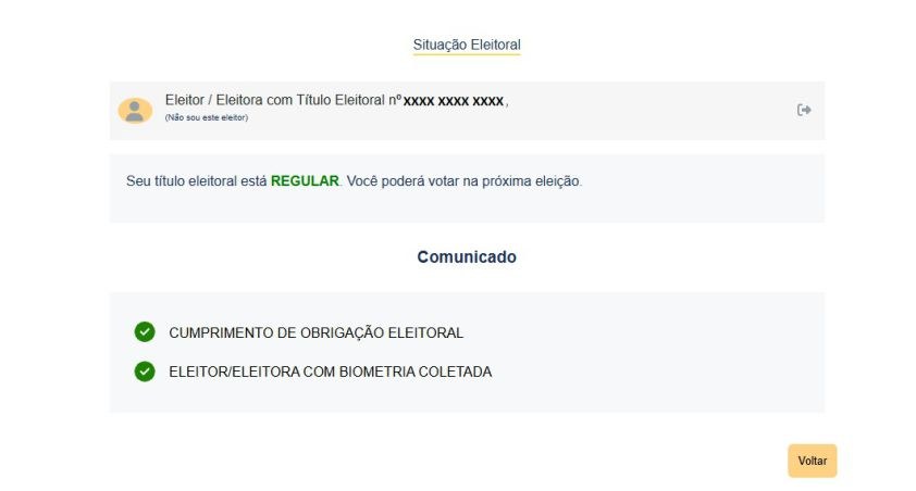 Veja como checar a situação do título e conferir se sua biometria está cadastrada