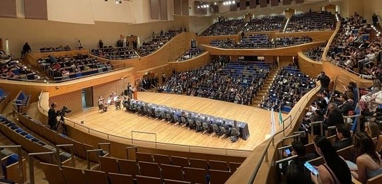 Foto da Sala Minas Gerais durante solenidade de diplomação dos eleitos