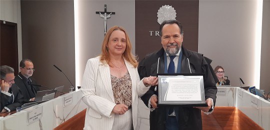 Sandra Freire, desembargador Ramom Tácio e juiz Carlos Donizetti