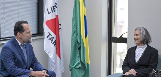 Desembargador Ramom Tácio e ministra Cármem Lúcia