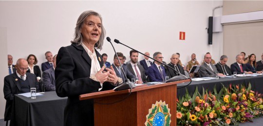 Ministra Cármen Lúcia durante discurso
