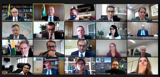 Reunião dos presidentes dos TREs, em 23.02.2022 Reunião dos presidentes dos TREs