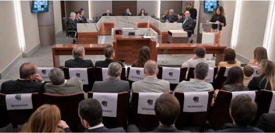 Desembargador Carlos Henrique Perpétuo Braga, Ricardo Barouch e desembargador Júlio César Lorens...