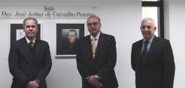 Desembargadores Maurício Soares, José Arthur de Carvalho Pereira Filho e Octavio Boccalini