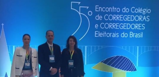 Foto dos 3 participantes do TRE-MG no 55º CCORELB