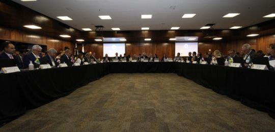 Foto da palestra da ministra do TSE no 84º Coptrel