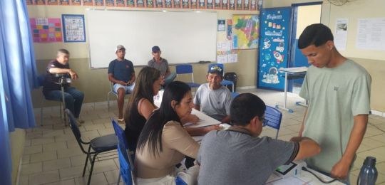 TRE-MG-bertopolis-votação Foto de uma seção eleitoral de Bertópolis