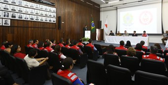 TRE-MG Brigadistas Servidores recebem seus certificados de brigadistas em Cerimônia solene no TRE-MG