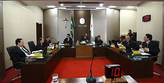 Corte Eleitoral na sessão de julgamentos de 28/07/2015 - Crédito: CCS/Hugo Cordeiro