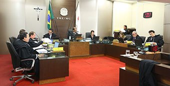 Corte Eleitoral na sessão de julgamentos de 28/07/2015. Crédito: CCS/Hugo Cordeiro
