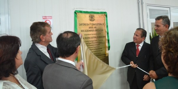 TRE-MG Inauguração nova sede Cartório Araxá Inauguração da nova sede do Cartório de Araxá (17ª ZE). Crédito: Ascom Câmara Municipal de Araxá
