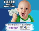 Campanha do TSE para a semana do jovem eleitor.