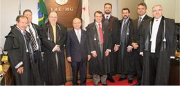 Visita do presidente interino do Tribunal de Justiça de Minas Gerais desembargador Geraldo Augus...