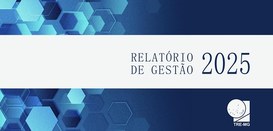 Capa do Relatório de Gestão 2025 do TRE-MG, em tons de azul.