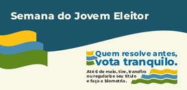 Banner com fundo bege e detalhes em tons de azul, amarelo e verde. No topo, o título Semana do J...