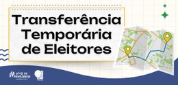 Imagem com fundo branco, abaixo detalhe azul, ao centro a frase: transferência temporária de ele...