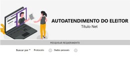 Print da tela inicial do sistema de acompanhamento do Título Net.