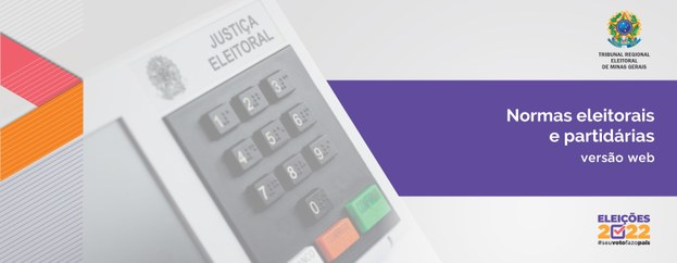 Banner do manual das normas eleitorais e partidárias versão web