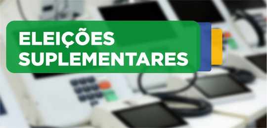 Banner eleições suplementares 2025