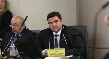 Posse do advogado Marcelo Bueno como integrante da Corte Eleitoral mineira na classe dos juristas.