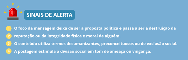 TRE-MG Sinais de alerta discurso de ódio
